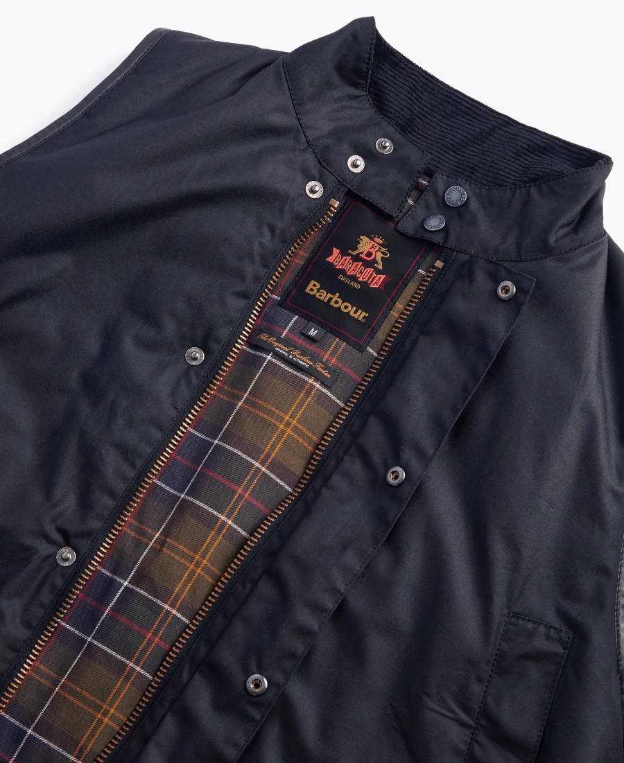 colete encerado oversized barbour x baracuta