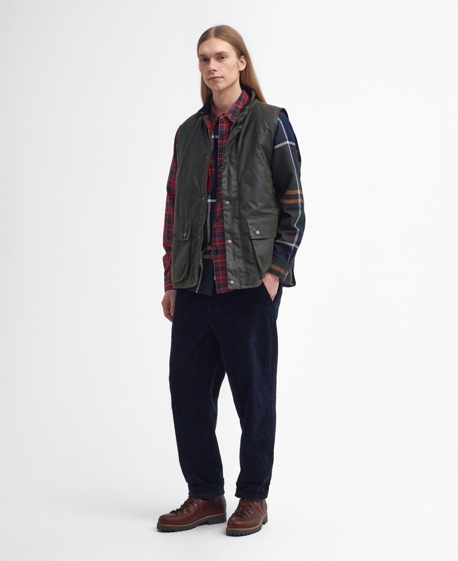 colete encerado oversized barbour x baracuta