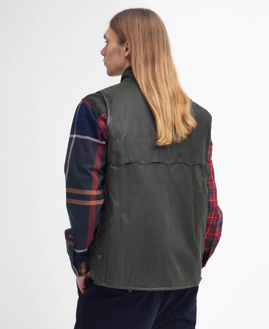colete encerado oversized barbour x baracuta