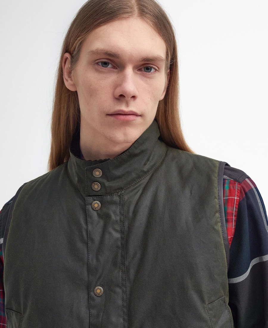 colete encerado oversized barbour x baracuta