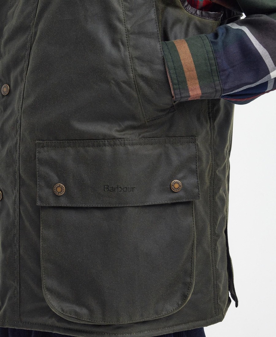 colete encerado oversized barbour x baracuta