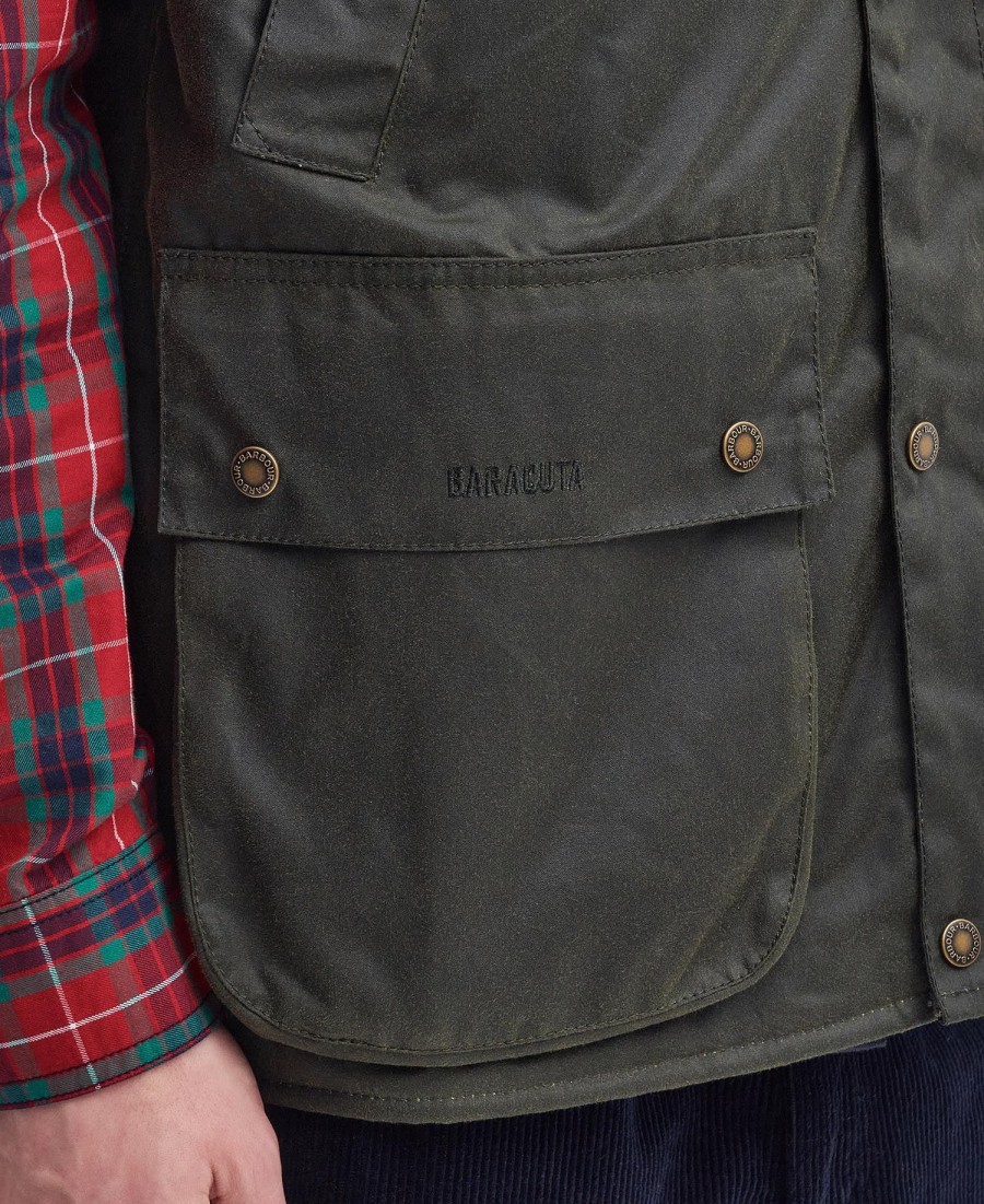 colete encerado oversized barbour x baracuta