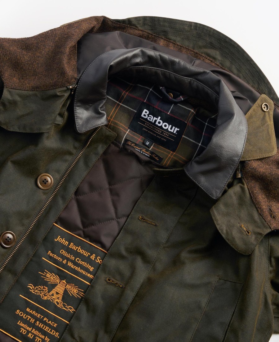 jaqueta barbour x to ki to shoreman wax
