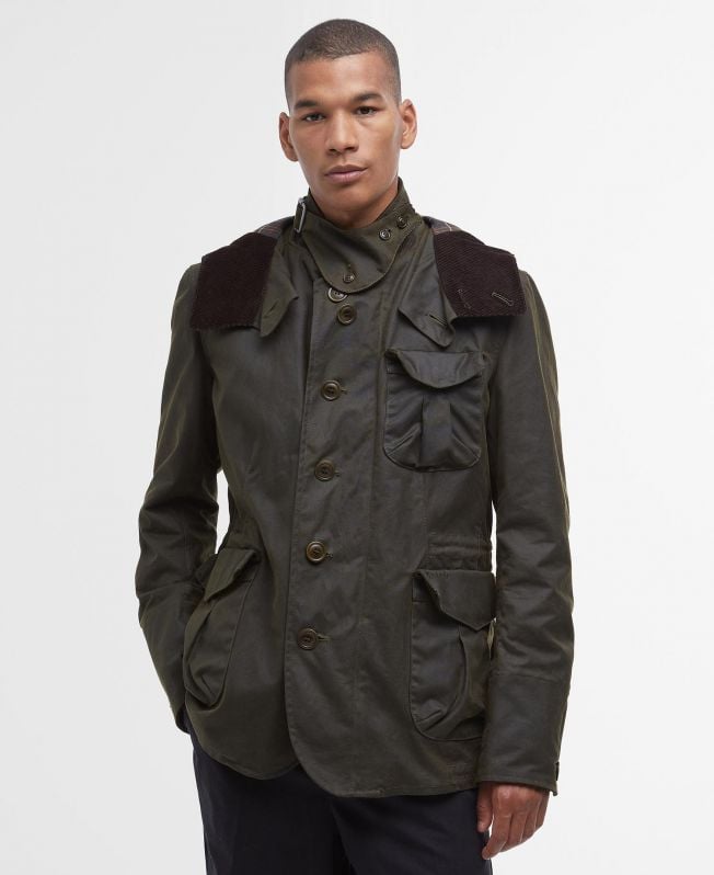jaqueta de condução barbour x to ki to wax