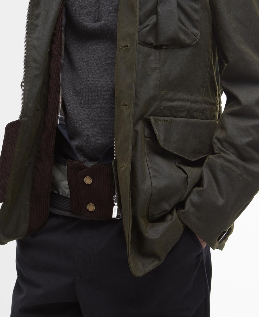 jaqueta de condução barbour x to ki to wax