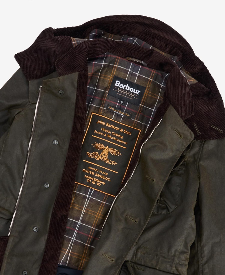 jaqueta de condução barbour x to ki to wax