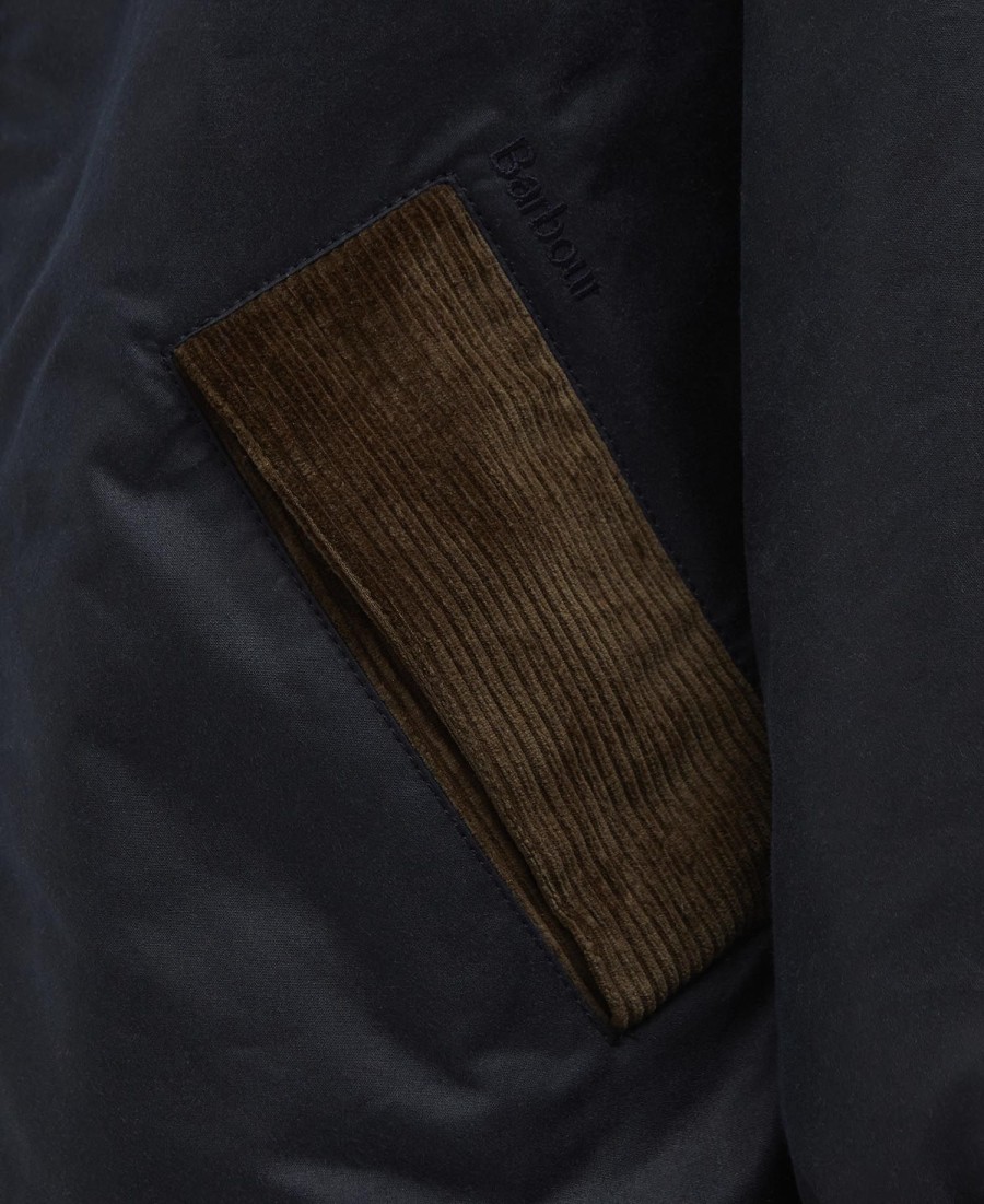 jaqueta barbour x flower mountain oversized wax