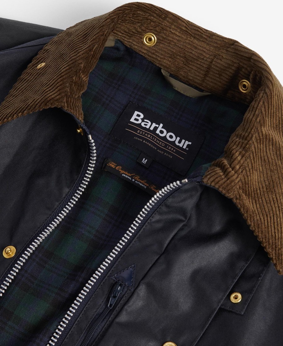 jaqueta barbour x flower mountain oversized wax