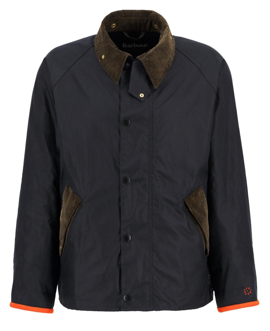 jaqueta barbour x flower mountain oversized wax