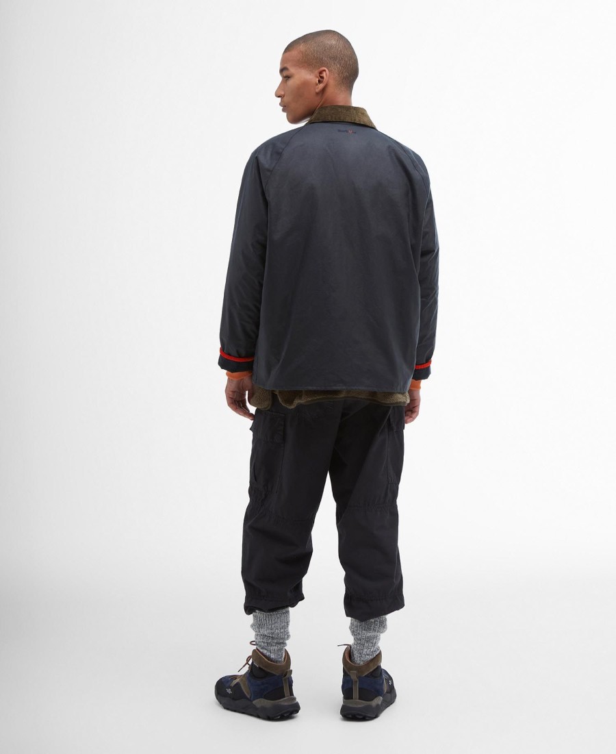 jaqueta barbour x flower mountain oversized wax