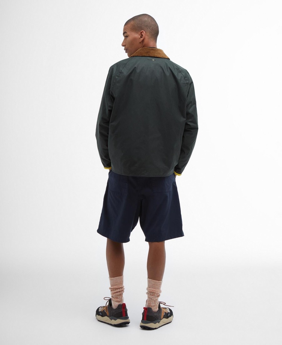 jaqueta barbour x flower mountain oversized wax