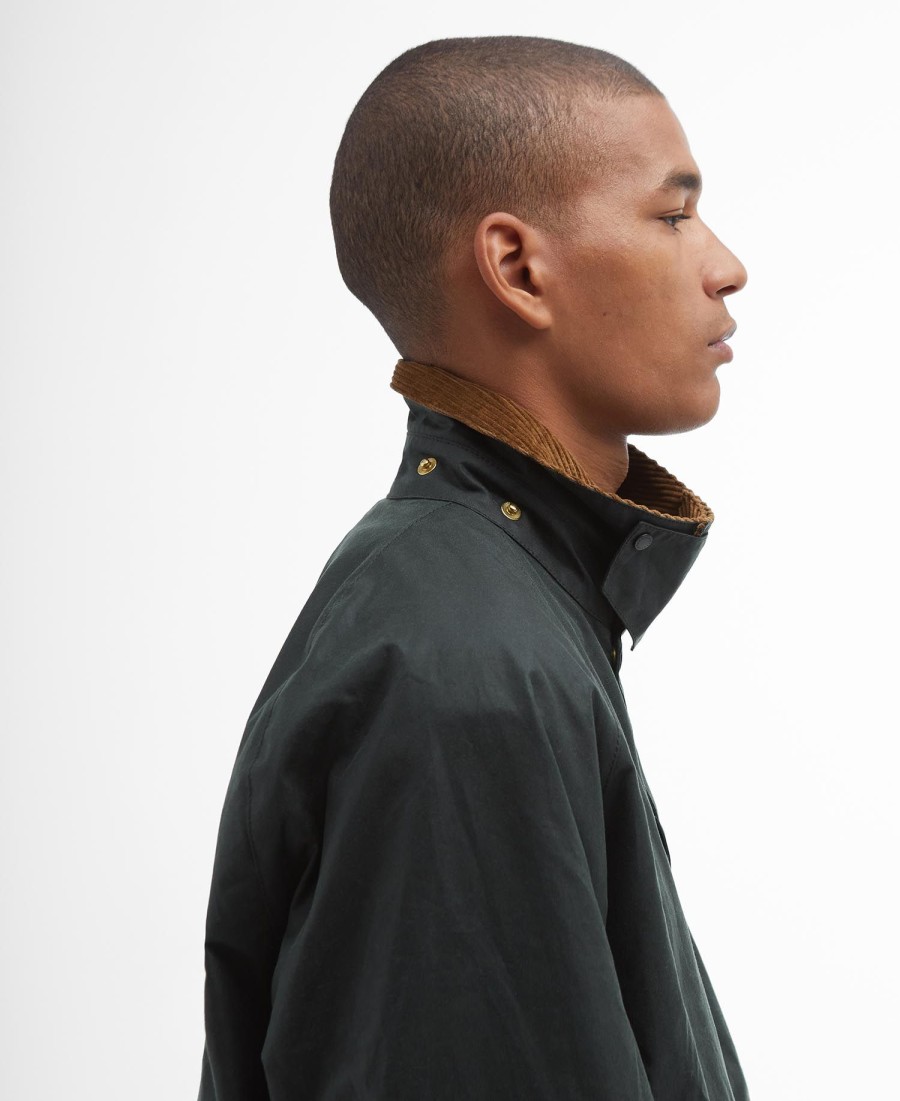 jaqueta barbour x flower mountain oversized wax