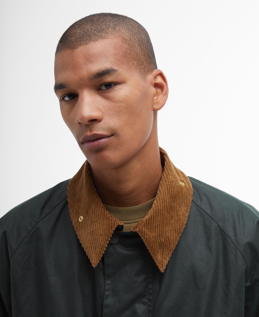 jaqueta barbour x flower mountain oversized wax