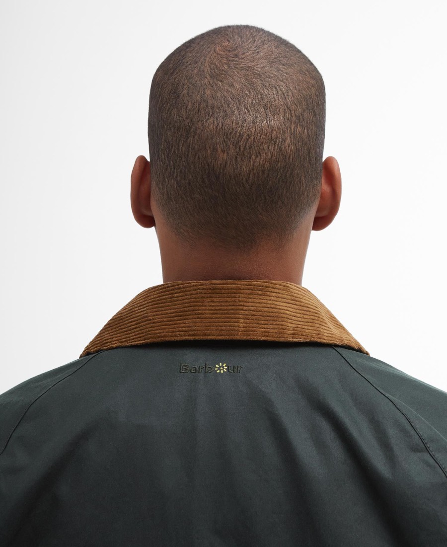 jaqueta barbour x flower mountain oversized wax