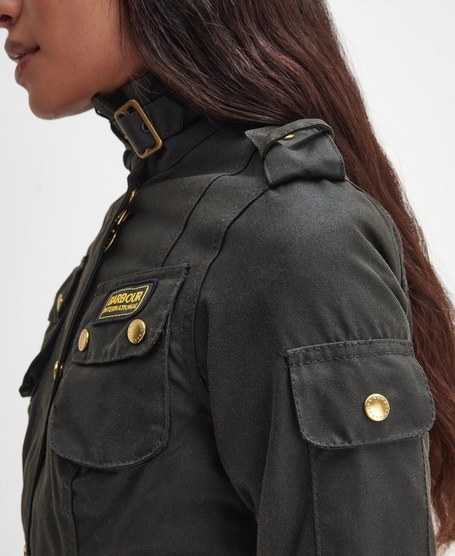 jaqueta feminina internacional de cera