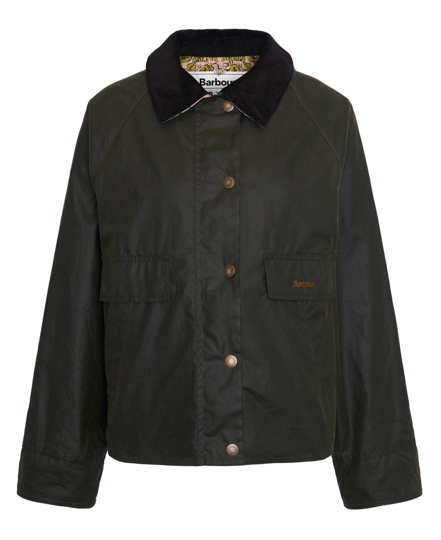 jaqueta barbour x william morris gallery rendall wax