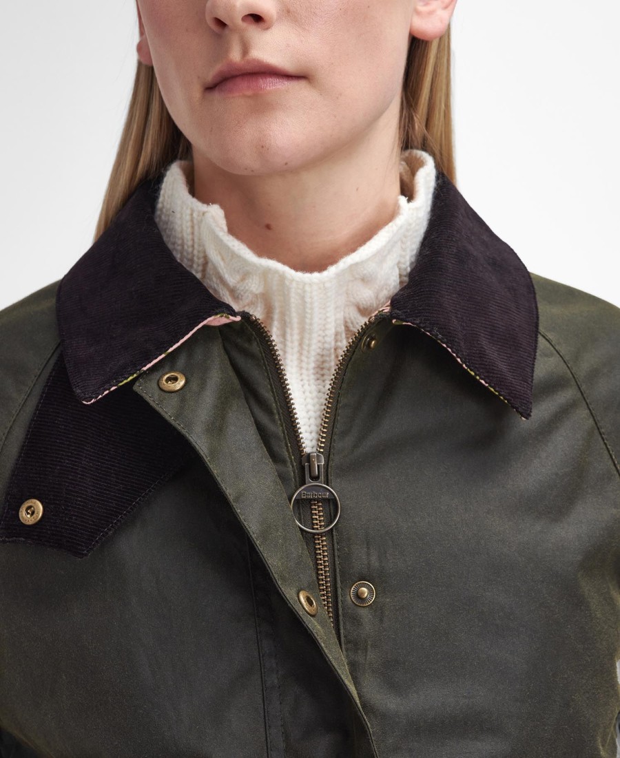 jaqueta barbour x william morris gallery rendall wax