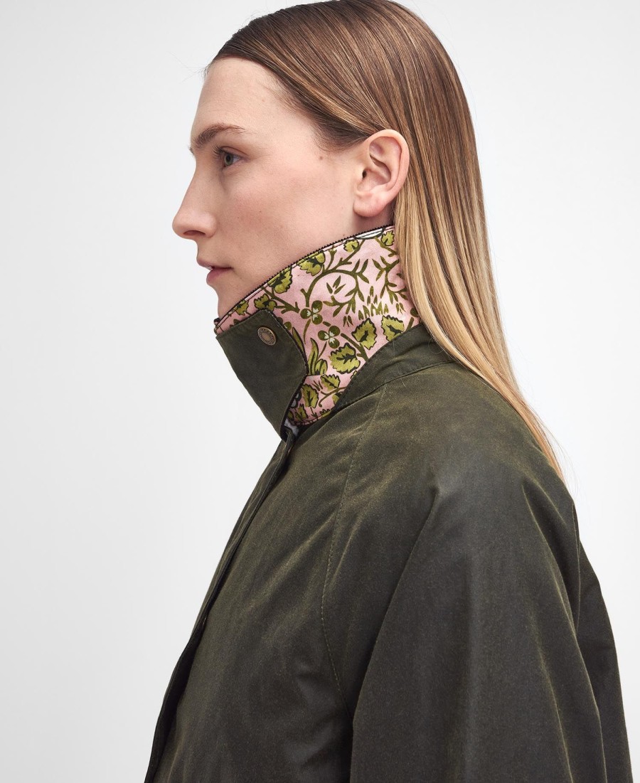 jaqueta barbour x william morris gallery rendall wax