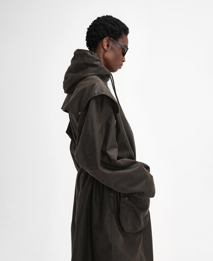 barbour the edit by alexa liam waxed parka