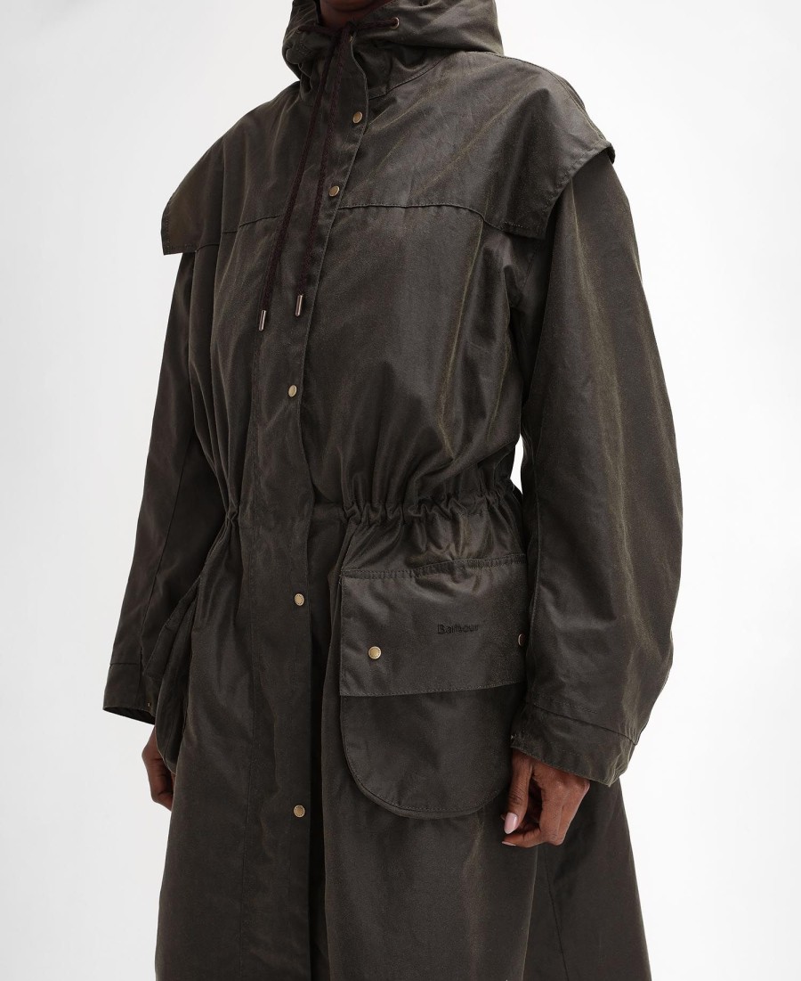 barbour the edit by alexa liam waxed parka