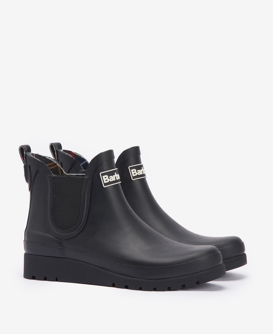 bota de cano curto clifton wedge