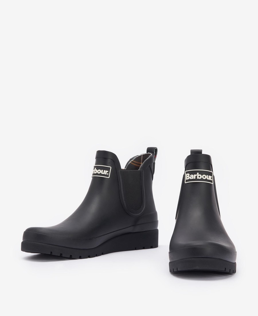 bota de cano curto clifton wedge
