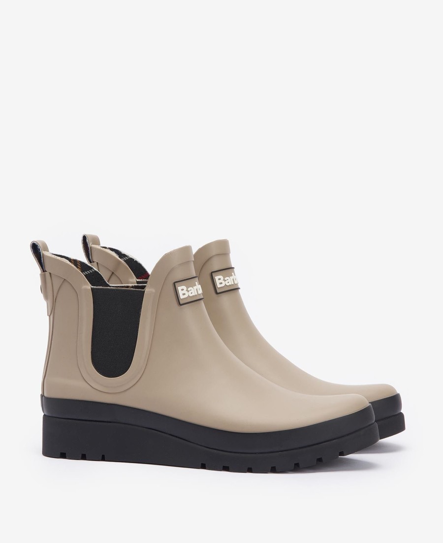 bota de cano curto clifton wedge