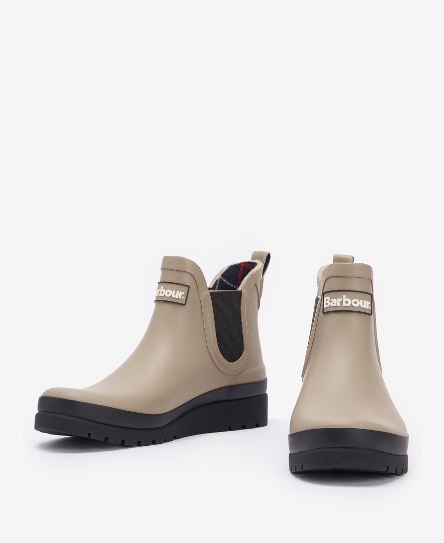 bota de cano curto clifton wedge